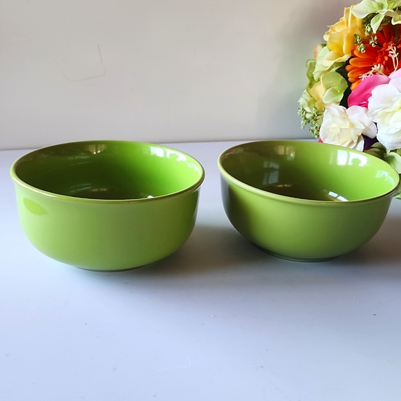 Royal Norfolk Other - 2 Set of Royal Norfolk Limegreen, Soup/ Cereal Bowls.☆☆☆